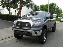 07-09 Toyota Tundra Street Scene Custom Grille Shell With Lights Black Chrome Insert