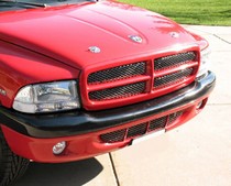 97-99 Dakota, 97-99 Durango Street Scene Bolt-Over Grilles, Main (Black Chrome)
