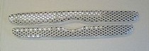 98-00 Ranger Pick-Up w/Protruding Center Bar 2 Piece Kit Street Scene Cut-Out Grilles, Main (Chrome)