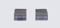 Chevy/GMC Street Scene Vent Style Roll Pan Grilles, Billet