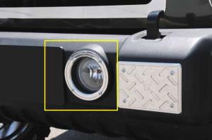 2007-2012 Jeep Wrangler With Fog Lights T-Rex T1 Series Fog Light Rings