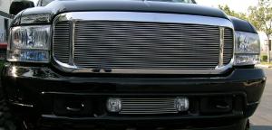 1999-2004 Ford Super Duty T-Rex Billet Grille Insert - 3 Piece Look (Requires Cutting OE grille)