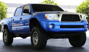 2011 Toyota Tacoma T-Rex Billet Side Vent Inserts - 2 Piece - All Black (9 Bars Each) 
