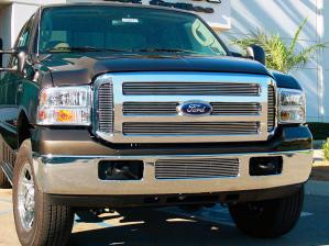 2005-2007 Ford Super Duty T-Rex Billet Grille Overlay/Bolt On - 6 Piece (6 Bars Each)