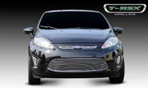 2011-2012 Ford Fiesta T-Rex Billet Grille Overlay - 2 Piece (Laser Cut Stainless)