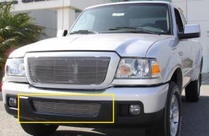 2006-2007 Ford Ranger XLT / FX4;;(07 Models Require Drilling Into Bumper Support) T-Rex Bumper Grille Insert (9 Bars)