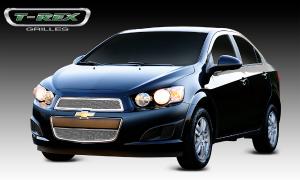 2012 Chevrolet Sonic T-Rex Upper Class Polished Stainless Mesh Grille - 2 Piece