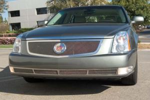 2006-2011 Cadillac DTS T-Rex Upper Class Polished Stainless Mesh Grille With Recessed Logo Area