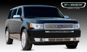 2009-2012 Ford Flex T-Rex Upper Class Polished Stainless Mesh Grille With Formed Mesh Center