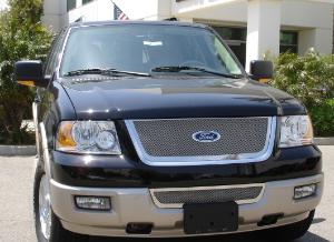 2003-2006 Ford Expedition T-Rex Upper Class Polished Stainless Mesh Grille 