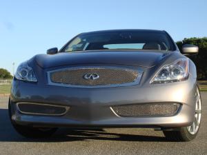 2008-2012 Infiniti G-37 Coupe T-Rex Upper Class Polished Stainless Mesh Grille With Formed Mesh Center 