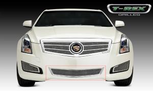 13-14 Cadillac ATS T-Rex Upper Class Series Bumper Mesh Grille - Polished, Overlay