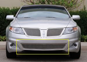 2009-2011 Lincoln MKS T-Rex Upper Class Polished Stainless Bumper Mesh Grille