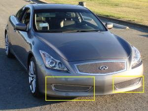 2008-2010 Infiniti G-37 Coupe;;(Will Not Fit IPL Trim Package) T-Rex Upper Class Polished Stainless Bumper Mesh Grille - 2 Piece (Will Not Fit IPL Trim Package)