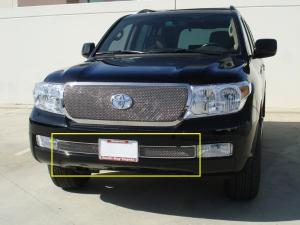 2008-2012 Toyota Landcruiser T-Rex Upper Class Polished Stainless Bumper Formed Mesh Grille - 2 Piece 