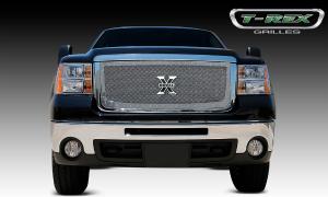 2007-2010 GMC Sierra Heavy Duty T-Rex X-Metal Series - Studded Main Grille - Polished SS 