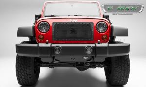 07-15 Jeep Wrangler T-Rex X-Metal Series Grille - Black, Steel