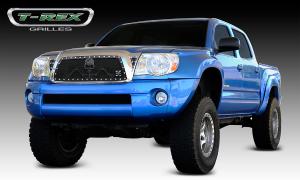 2011 Toyota Tacoma T-Rex Urban Assault Grunt - Studded Main Grille With Soldier - Black OPS Flat Black (Includes 2 Small Triangle Grille Inserts)