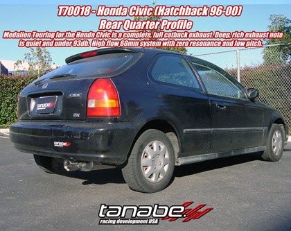 96-00 Civic Hatchback (EK) Revel Medallion Touring-S Exhaust System