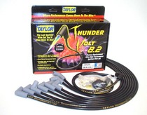 87-90 Nissan Pathfinder 2.4L 4 Cylinder Taylor Thundervolt Spark Plug Wires - 8.2mm Custom 4 Cyl Black