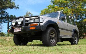  Landcruiser 80 Series,  LX450 TJM T15 Steel Winch Compatible Bull Bar 