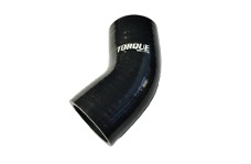 Universal Torque Solution TQS Silicone Couplers - Black - 45 Degree Silicone Elbow: 2.25 inch Black Universal