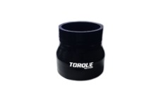 Universal Torque Solution TQS Silicone Couplers - Black - Transition Silicone Coupler: 2 inch to 3 inch Black Universal