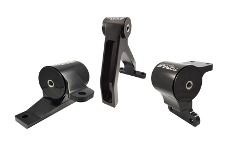 2012 Mitsubishi Lancer, 2008 Mitsubishi Lancer, 2014 Mitsubishi Lancer, 2011 Mitsubishi Lancer, 2010 Mitsubishi Lancer, 2013 Mitsubishi Lancer, 2015 Mitsubishi Lancer, 2009 Mitsubishi Lancer Torque Solution TQS Engine Mounts - 3pc Rear Aluminum Engine Mount Kit: Mitsubishi Lancer/Ralliart/Evolution X 2008-15