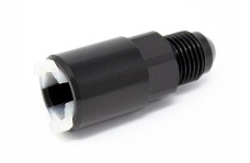 Universal Torque Solution TQS Fittings - Push-On Quick Disconnect Adapter Fitting: 5/16IN SAE to -8AN Male Flare