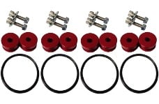 Universal Torque Solution TQS Quick Release Kit - Billet Bumper Quick Release Kit Combo (Red): Universal