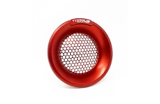 Universal Torque Solution TQS Boost Tubes - Billet Turbo Velocity Stack Shield For 4in Inlet - Red