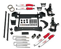 01-06 Gmc Sierra 1500 Hd Base,  Sle,  Slt, 01-06 Silverado 1500 Hd Base,  Lt, 02-04 Avalanche 2500 Base Tuff Country Lift Kit - (6 in.) (Includes Subframe, Ltrl Compression Arms, Differential Drop Bracket, Carrier Drop Bracket, Ltrl Compression Arm Bracket, Square Washers, Torsion Bar Drop Brackets, Axle Spacer, 4in. Blocks, U-Blts, Hardware, Knuckles)