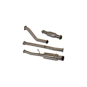 2002-2005 Subaru WRX, 2004-2007 Subaru WRX STI, 2006-2007 Subaru WRX TurboXS™ Turboback Exhaust System (v2) with High Flow Catalytic Converter and Blued Tip