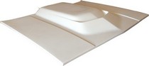 81-87 Oldsmobile Cutlass US Body Source Fiberglass Hood - Heavy Duty, Cowl Induction 4