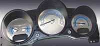 07-08 Chrysler Sebring US Speedo Gauge Faces - Stainless Steel SS Kit (Blue)