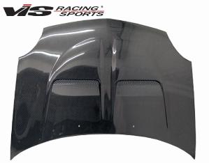 2000-2005 Dodge Neon 4dr VIS Carbon Fiber Hood - Xtreme GT Style