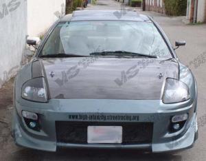 2000-2005 Mitsubishi Eclipse 2dr VIS Carbon Fiber Hood - OEM Style