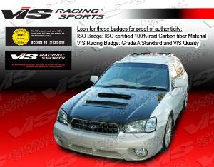 2000-2004 Subaru Legacy 4dr VIS Carbon Fiber Hood - V Line Style