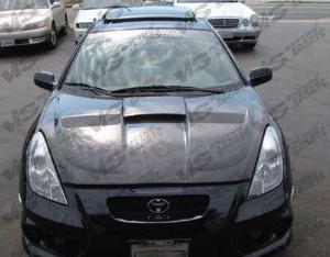 2000-2005 Toyota Celica 2dr VIS Carbon Fiber Hood - Xtreme GT Style