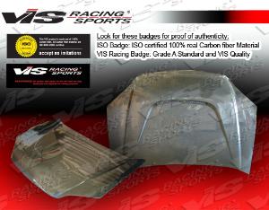 2001-2003 Honda Civic 2dr/4dr VIS Carbon Fiber Hood - JS Style