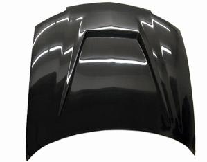 2003-2005 Chevrolet Cavalier 2dr/4dr VIS Carbon Fiber Hood - Invader Style