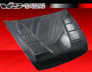2003-2007 Honda Accord 4dr VIS Carbon Fiber Hood - Terminator Style