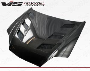 2003-2006 Hyundai Tiburon 2dr VIS Carbon Fiber Hood - AMS Style