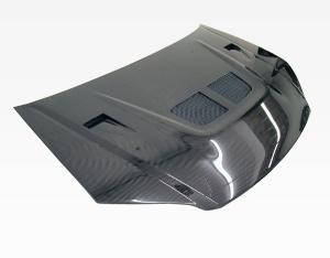 2004-2005 Honda Civic 2dr/4dr VIS Carbon Fiber Hood - EVO  Style