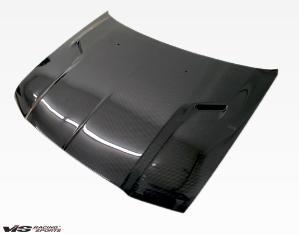 2005-2010 Chrysler 300/300C 4dr VIS Carbon Fiber Hood - SRT 2 Style - Black