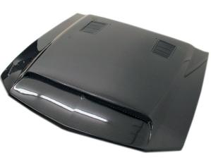 2005-2009 Ford MUSTANG 2dr VIS Carbon Fiber Hood - GT 500 Style