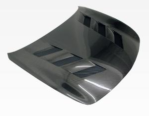 09-12 Infiniti G37 4dr VIS Carbon Fiber Hood - AMS Style - Black