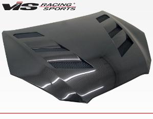 10-12 Hyundai Genesis 2dr VIS Carbon Fiber Hood - AMS Style