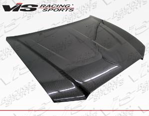 11-12 Dodge Charger 4dr VIS Carbon Fiber Hood - OEM Style - Black