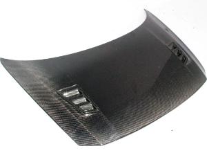 11-13 Honda CR-Z HB VIS Carbon Fiber Hood - RR Style - Black
